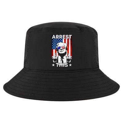 Funny Trump Arrest This American Flag Trump 2024 Cool Comfort Performance Bucket Hat