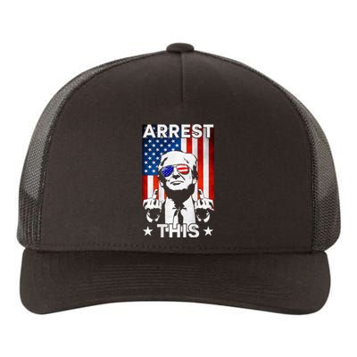 Funny Trump Arrest This American Flag Trump 2024 Yupoong Adult 5-Panel Trucker Hat