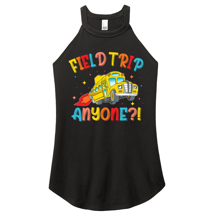 Field Trip Anyone School Trips Field Day 2025 Teachers  Women's Perfect Tri Rocker Tank