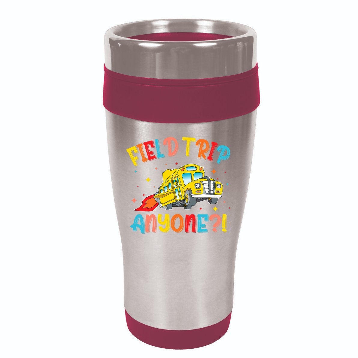 Field Trip Anyone School Trips Field Day 2025 Teachers  16oz Travel Tumbler