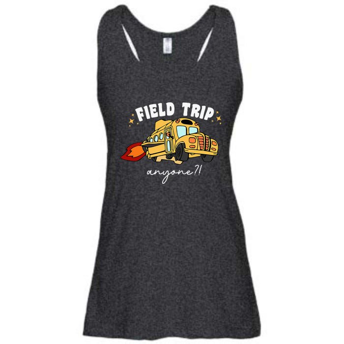 Field Trip Anyone Teacher Field Day Funny Presents Ladies Essential Flowy Tank