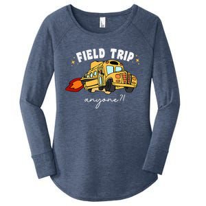 Field Trip Anyone Teacher Field Day Funny Presents Women's Perfect Tri Tunic Long Sleeve Shirt