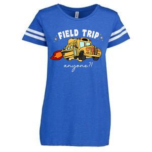 Field Trip Anyone Teacher Field Day Funny Presents Enza Ladies Jersey Football T-Shirt