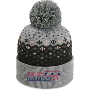 Funny Tacos And Burritos Vote 2024 The Baniff Cuffed Pom Beanie