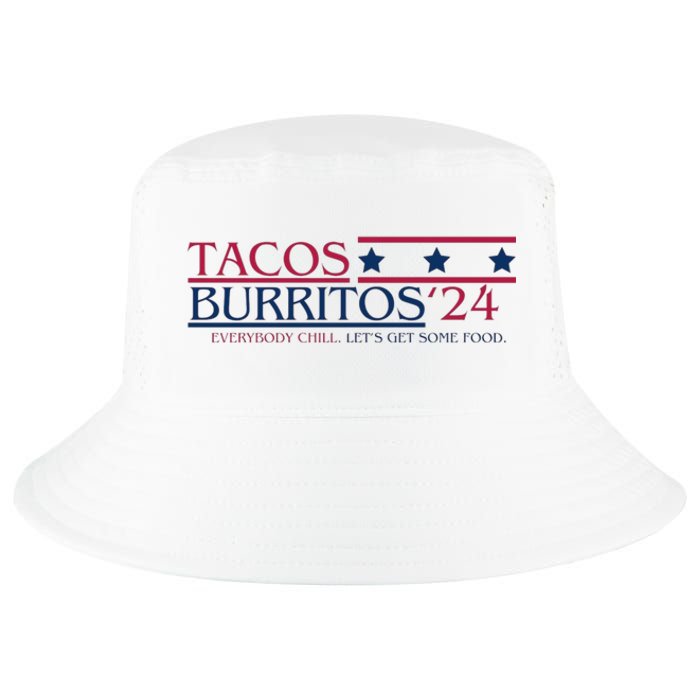 Funny Tacos And Burritos Vote 2024 Cool Comfort Performance Bucket Hat