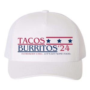 Funny Tacos And Burritos Vote 2024 Yupoong Adult 5-Panel Trucker Hat