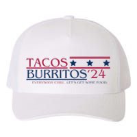 Funny Tacos And Burritos Vote 2024 Yupoong Adult 5-Panel Trucker Hat