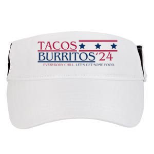 Funny Tacos And Burritos Vote 2024 Adult Drive Performance Visor