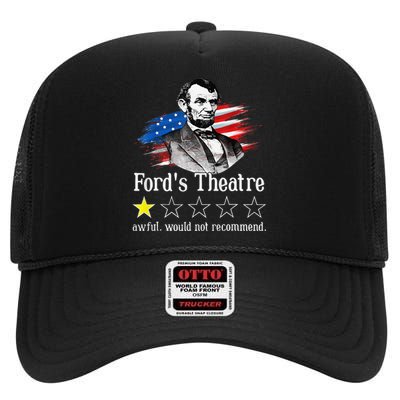 Ford's Theatre Awful Would Not Recommend Review High Crown Mesh Back Trucker Hat