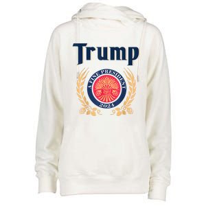 Funny Trump A Fine President 2024 Womens Funnel Neck Pullover Hood