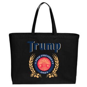 Funny Trump A Fine President 2024 Cotton Canvas Jumbo Tote