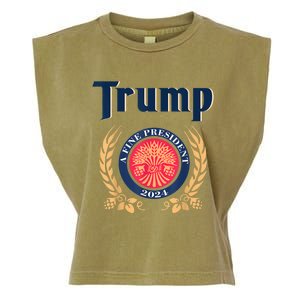 Funny Trump A Fine President 2024 Garment-Dyed Women's Muscle Tee