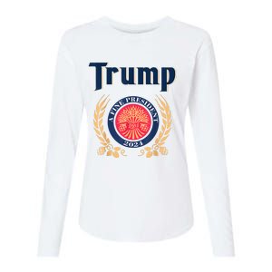 Funny Trump A Fine President 2024 Womens Cotton Relaxed Long Sleeve T-Shirt