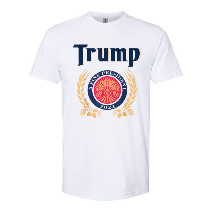 Funny Trump A Fine President 2024 Softstyle CVC T-Shirt