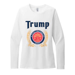 Funny Trump A Fine President 2024 Womens CVC Long Sleeve Shirt