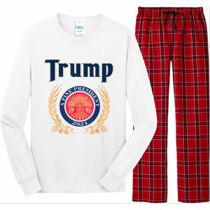 Funny Trump A Fine President 2024 Long Sleeve Pajama Set