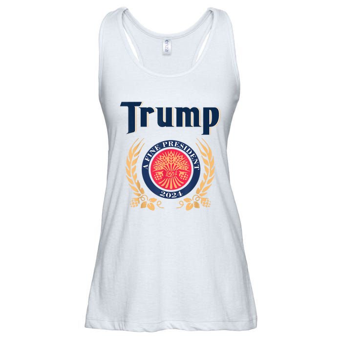 Funny Trump A Fine President 2024 Ladies Essential Flowy Tank