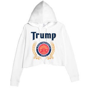 Funny Trump A Fine President 2024 Crop Fleece Hoodie