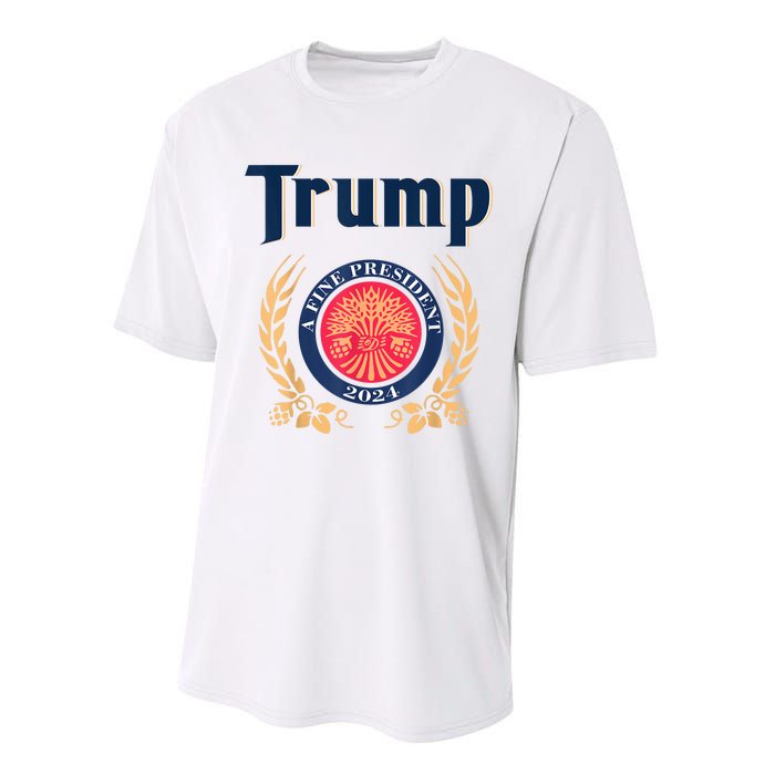 Funny Trump A Fine President 2024 Performance Sprint T-Shirt