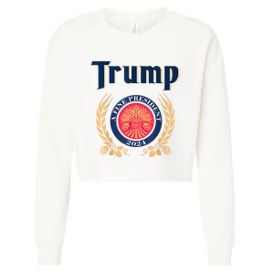 Funny Trump A Fine President 2024 Cropped Pullover Crew