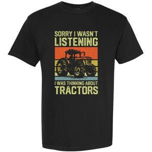 Funny Thinking About Tractors Tractor Lover Farmer Garment-Dyed Heavyweight T-Shirt