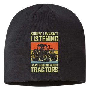 Funny Thinking About Tractors Tractor Lover Farmer Sustainable Beanie