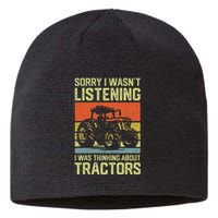 Funny Thinking About Tractors Tractor Lover Farmer Sustainable Beanie