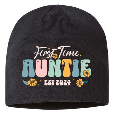 First Time Auntie Est 2024 New Aunt Pregnancy Announcement Sustainable Beanie