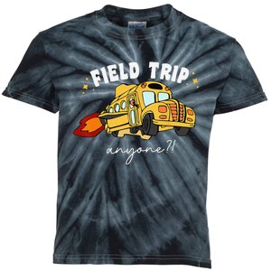 Field Trip Anyone Field Day Teacher Student School Funny Bus Kids Tie-Dye T-Shirt