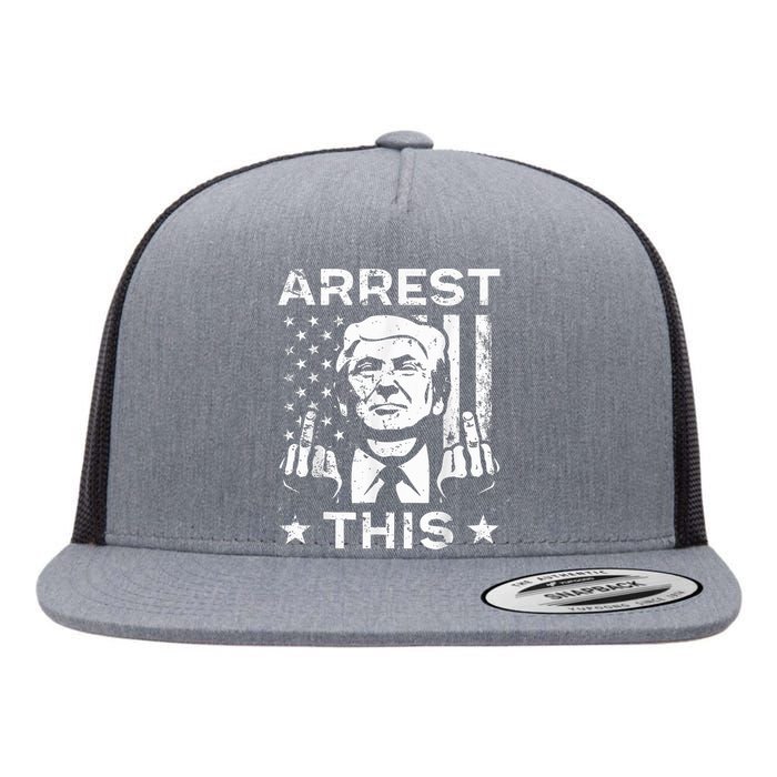 Funny Trump Arrest This Trump Arrest This Flat Bill Trucker Hat