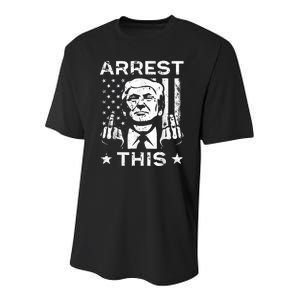 Funny Trump Arrest This Trump Arrest This Youth Performance Sprint T-Shirt