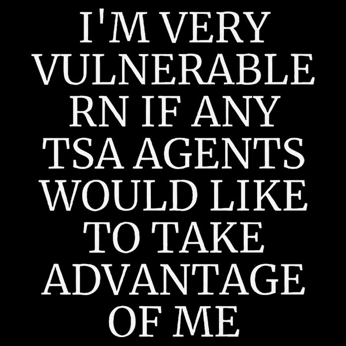 Funny Tsa Agent Very Vulnerable Rn Embarrassing Airport Premium Drawstring Bag