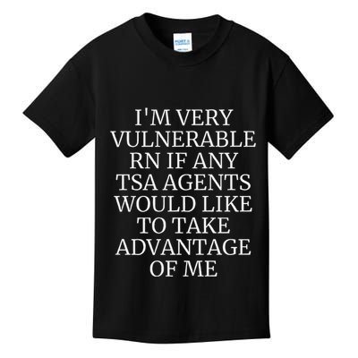 Funny Tsa Agent Very Vulnerable Rn Embarrassing Airport Premium Kids T-Shirt