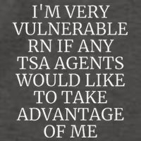 Funny Tsa Agent Very Vulnerable Rn Embarrassing Airport Premium Vector Backpack
