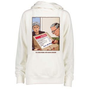 Freepalestine To A Dear Friend With Grave Concern Albo And Penny Womens Funnel Neck Pullover Hood