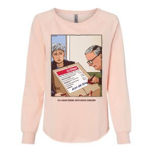 Freepalestine To A Dear Friend With Grave Concern Albo And Penny Womens California Wash Sweatshirt