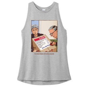 Freepalestine To A Dear Friend With Grave Concern Albo And Penny Ladies PosiCharge Tri-Blend Wicking Tank