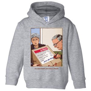 Freepalestine To A Dear Friend With Grave Concern Albo And Penny Toddler Hoodie