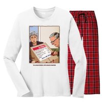 Freepalestine To A Dear Friend With Grave Concern Albo And Penny Women's Long Sleeve Flannel Pajama Set 