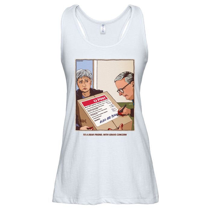 Freepalestine To A Dear Friend With Grave Concern Albo And Penny Ladies Essential Flowy Tank