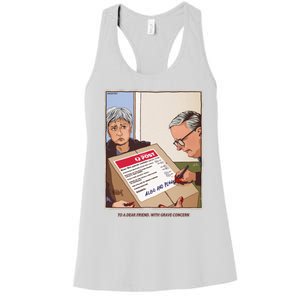 Freepalestine To A Dear Friend With Grave Concern Albo And Penny Women's Racerback Tank