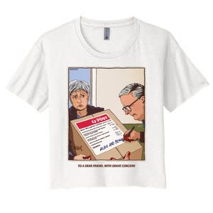 Freepalestine To A Dear Friend With Grave Concern Albo And Penny Women's Crop Top Tee