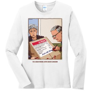 Freepalestine To A Dear Friend With Grave Concern Albo And Penny Ladies Long Sleeve Shirt