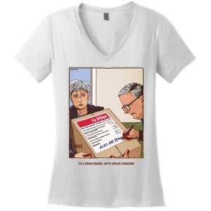 Freepalestine To A Dear Friend With Grave Concern Albo And Penny Women's V-Neck T-Shirt