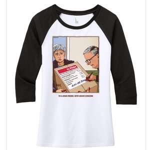 Freepalestine To A Dear Friend With Grave Concern Albo And Penny Women's Tri-Blend 3/4-Sleeve Raglan Shirt