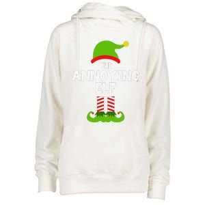 Funny The Annoying Elf Christmas Family Party Pajama Womens Funnel Neck Pullover Hood