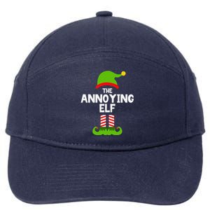 Funny The Annoying Elf Christmas Family Party Pajama 7-Panel Snapback Hat