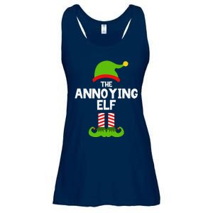 Funny The Annoying Elf Christmas Family Party Pajama Ladies Essential Flowy Tank