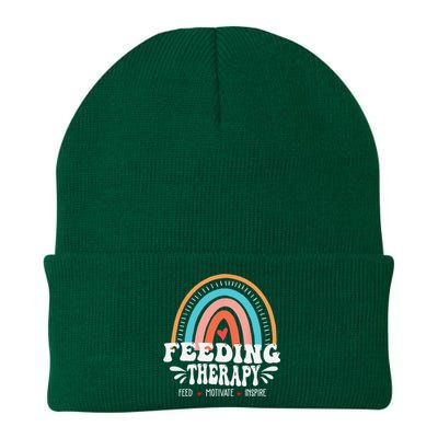 Feeding Therapy Appreciation Rainbow Feeding Therapist Knit Cap Winter Beanie