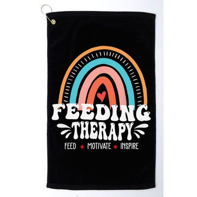 Feeding Therapy Appreciation Rainbow Feeding Therapist Golf Towel